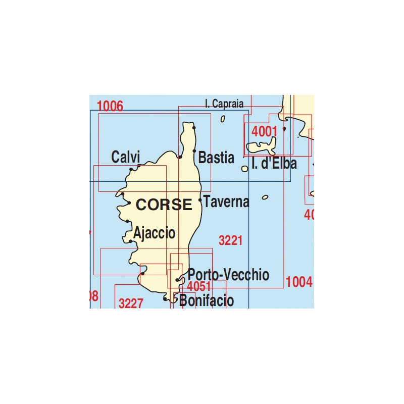 Carta nautica Navicarte Corsica