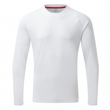 T-shirt maniche lunghe protezione UV 50+ per uomo - bianca UV011 - GILL