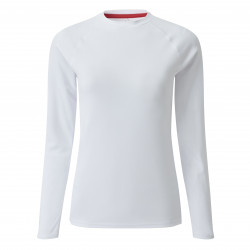 Maglietta bianca da donna a maniche lunghe - UV011 - Gill - Protezione UV 50+