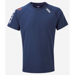 Tee-shirt manches courtes avec protection UV50+ RACE pour homme - GILL - BLEU FONCE