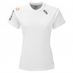 T-shirt protezione UV50+ Race donna GILL - bianco