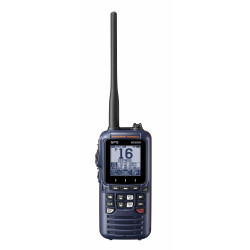 VHF portable HX890E étanche flottante  GPS intégré Bleu Navy