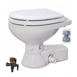 WC elettrico silenzioso acqua dolce Jabsco - Quiet flush compact