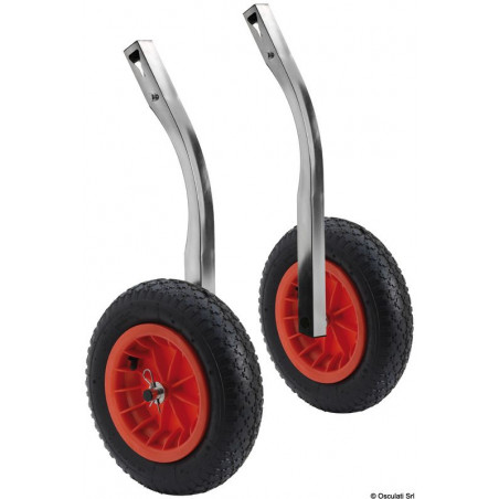 Coppia ruote alaggio tender sollevabile ruota 360 mm