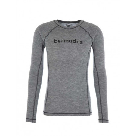T-shirt termica in lana merinos OLLY - Grigio - BERMUDES