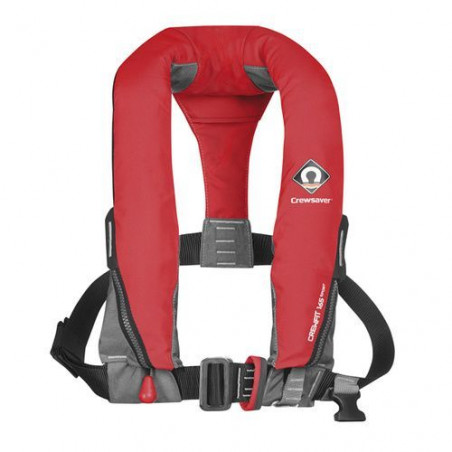 GIUBBOTTO GONFIABILE MANUALE CREWFIT 165N SPORT CON IMBRACATURA - ROSSO - CREWSAVER