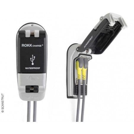 RICARICA RAPIDA CON DOPPIA PRESA USB ROKK WATERPROOF - SCANTRUST