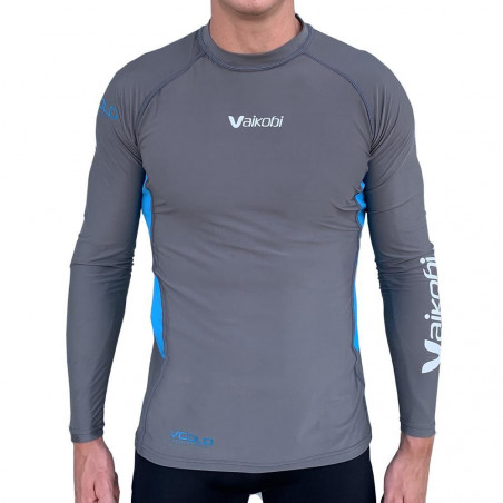 Top Unisex VCOLD BASE termico grigio blu VAIKOBI