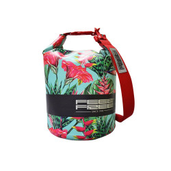 borsa impermeabile feelfree tube mini 5l ottanio tropicale / rosso