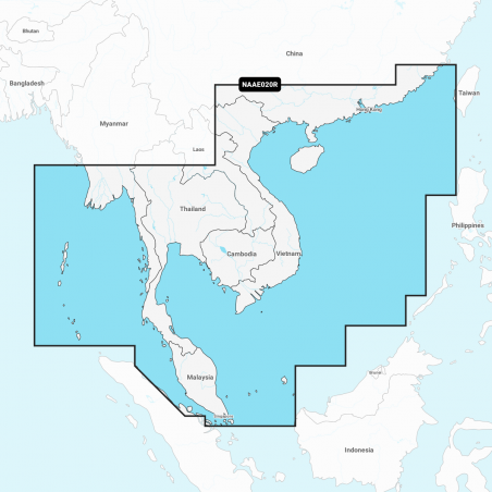 Carta Nautica Navionics+ Regular - South China & Andaman Seas NAEU020R