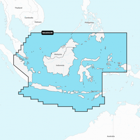 Carta Nautica Navionics+ Regular - Java & Borneo NAEU23R
