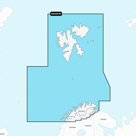 Carta Nautica Navionics+ Regular - Norway, Vestfjorden to Svalbard NAEU054R