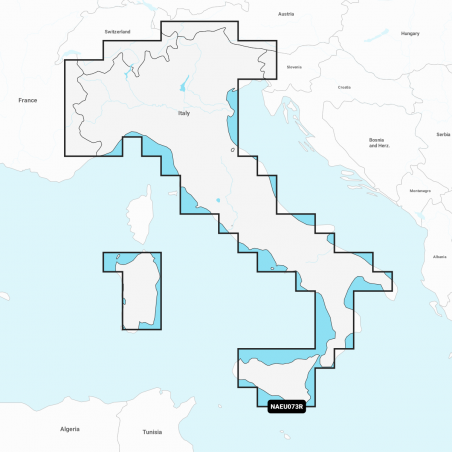 Carta Nautica Navionics+ Regular - Italy, Lakes & Rivers NAEU073R