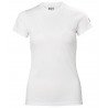 T-shirt technique manches courtes blanc femme - helly hansen