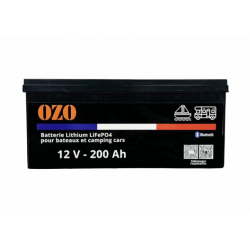 Batteria al litio OZO LiFePO4 12V 200Ah