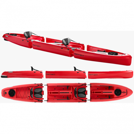 Kayak modulare Point 65 Mojito Tandem rosso