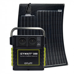 Stazione energetica portatile IZYWATT 500Wh + pannello semirigido 50W - ORIUM