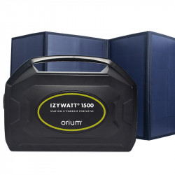 Centrale elettrica portatile IZYWATT 1500 + pannello solare pieghevole 120W - ORIUM