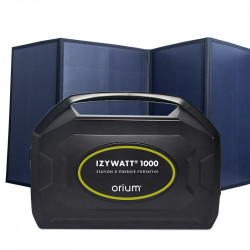 Centrale elettrica portatile IZYWATT 1000 + pannello solare pieghevole 120W - ORIUM