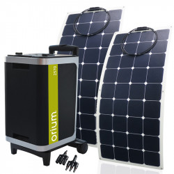 Stazione di energia portatile IZYWATT 2570 + 2 pannelli solari semirigidi 120W - ORIUM