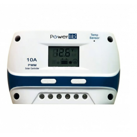 Régulateur solaire PWM 10A LCD - POWERLIB