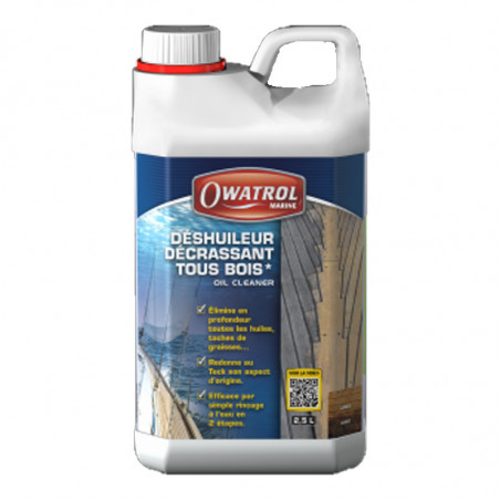 Sgrassante e detergente per tutto il legno OIL CLEANER 2,5 litri - OWATROL