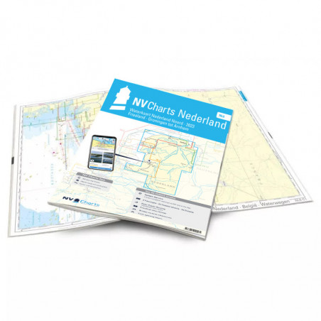 NV Atlas Pays Bas NL 6 - Binnen - Waterkaart Nederland Noord - Friesland - Arnhem