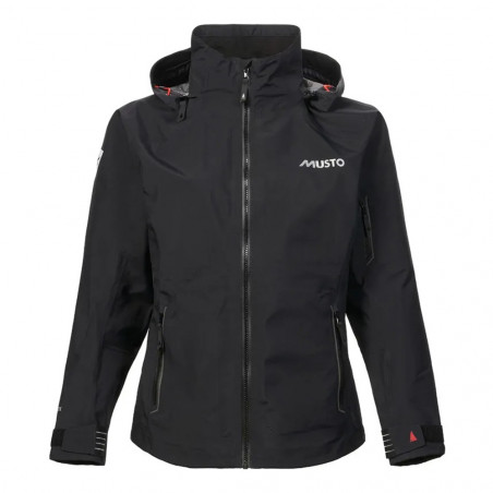 Giacca da regata in goretex lpx nera da donna - musto