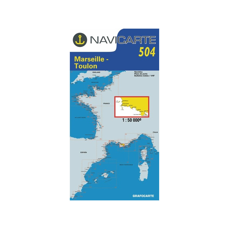 Carta nautica Navicarte - Mediterraneo