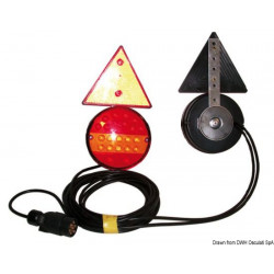 Kit luci a LED fissaggio magnetico c/triangoli