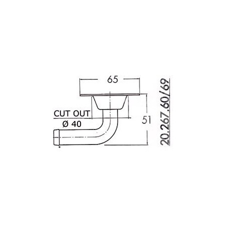 Sfiatatoio inox 90°